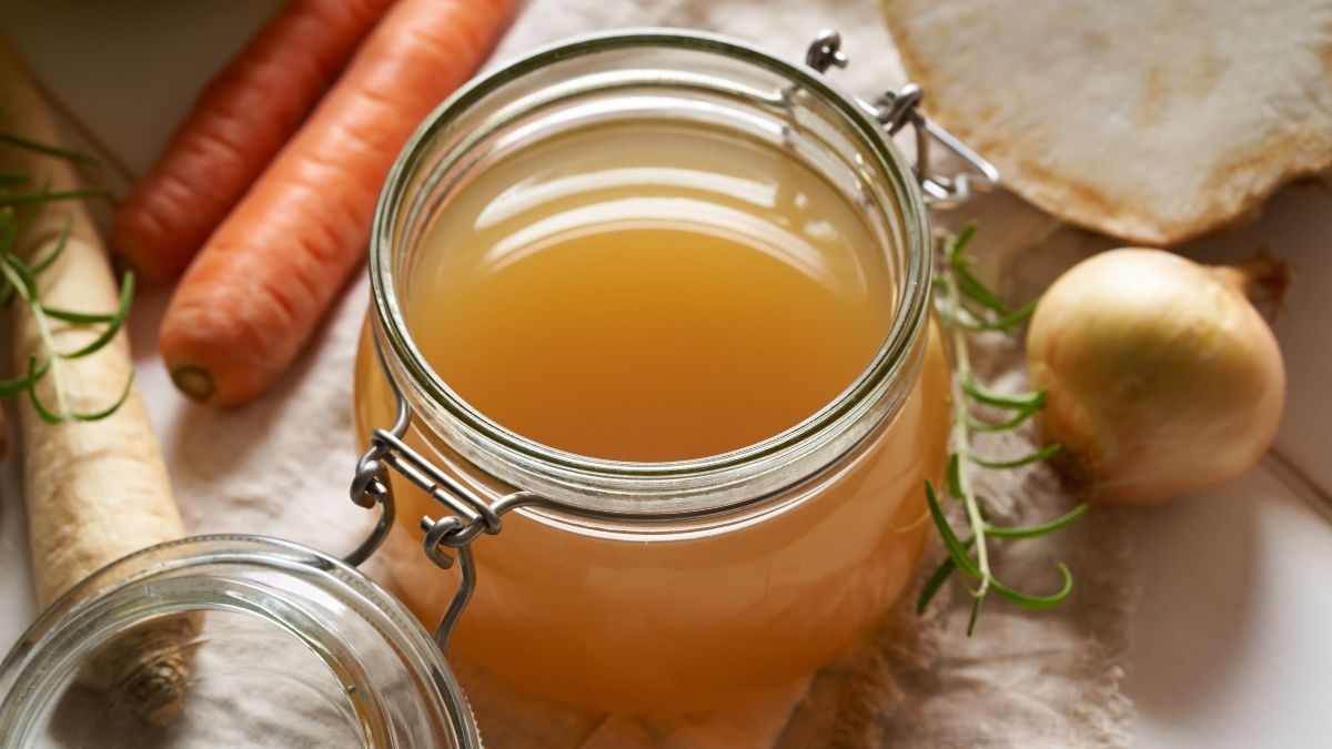 bone broth in a jar